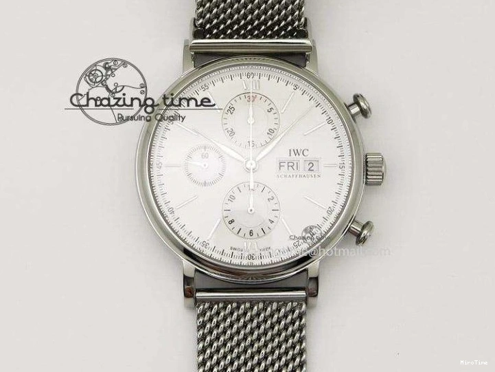 MIROTIME 0312 Bright Pilot Chrono SS AZF 1:1 Best Edition Green Dial on Brown Leather Strap A 7059